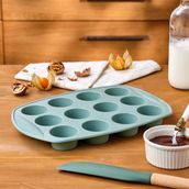 Emsan Yeşil Silikon Muffin Kalıbı