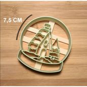 Enb Ceramic7,5 cm Kar Küresi Seramik & Polimer Kil Kalıp Kurabiye Kalıbı - 1