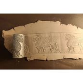 Enb Ceramic8 cm Doku Rulosu Antik Desen Silindir Desen Oklavası Mühür Baskı Seramik ve Polimer Kil - 1 Adet
