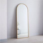 Enc Home Metal Çerçeveli Oval Ayna 180x70 cm Yatak Odası ve Salonlar için Şık Tasarım