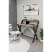 ENDA HOME COLLECTION Ders Çalışma Masası, Ofis ve Bilgisayar Masası Çam ve Antrasit