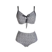 Endeep Kadın Balenli Destekli Büyük Beden Yüksek Bel Bikini Takımı