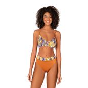 Endeep Kadın Biye Detaylı Toparlayıcı Desenli Bikini Takımı