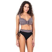 Endeep Kadın Büyük Beden Balenli Fiyonk Detaylı Bikini Takımı