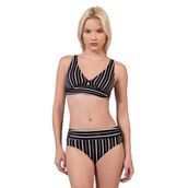 Endeep Kadın Çizgili Desenli Toparlayıcı Bikini Takımı
