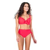 Endeep Kadın Fiyonk Detaylı Pembe Büyük Beden Bikini Takımı