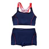 Endeep Kız Çocuk Şortlu Lacivert Yüzücü Bikini Takımı