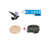 Endiket 1 Adet Plastik Oval Folluk Ve 1 Adet Yün Keçe Güvercin Plastik Oval Güvercin Folluğu Ve Yün Keçe
