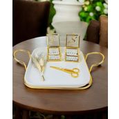 Endless Porselen Nişan Tepsisi gold