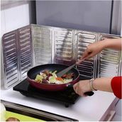 Enfa Ocak Etrafına Yağ Sıçratmaz Koruyucu Folyo – Katlanabilir Alüminyum Sıçrama Önleyici Panel - standart