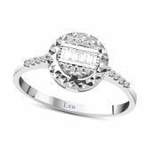 Engin Gold 0.14 Ct Pırlanta Baget Yüzük