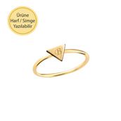 Engin Gold 14 Ayar Altın Üçgen Yüzük