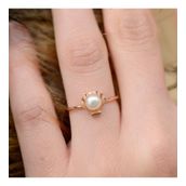 Engin Gold 14K Altın İnci Eklem Yüzük