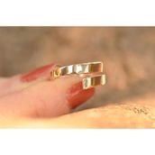 Engin Gold 14K Altın Sade Eklem Yüzük