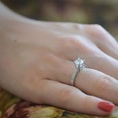 Engin Gold 14K Altın Tektaş Yüzük