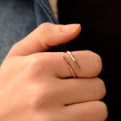 Engin Gold 14K Sade Altın Yüzük