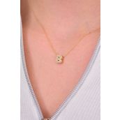 Engin Kuyumculuk 14 Ayar Altın B Harfli Kolye