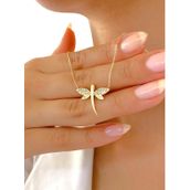 Engin Kuyumculuk 14 Ayar Altın Yeni Tasarım Çok Şık Yusufçuk Kolye