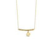 Engin Kuyumculuk 14 Ayar Altın Yonca Figürlü Çubuk Kolye