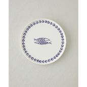 English Home Blue Fishy Seramik Pasta Tabağı 20 cm Beyaz - Lacivert - Renk