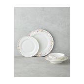 English Home Floral Symphony Bone 24 Parça 6 Kişilik Renkli Porselen Yemek Takımı