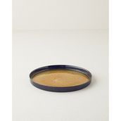 English Home Nova Cam Pasta Tabağı 22 cm Siyah-Gold