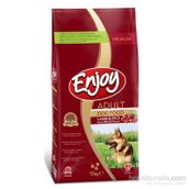 Enjoy Kuzu Etli ve Pirinçli 15 KG Yetişkin Kuru Köpek Maması