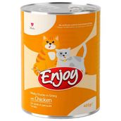 Enjoy Soslu Tavuklu 400 gr Yetişkin Konserve Kedi Maması
