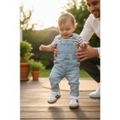 Enoch İlk Adım Bebek Ayakkabısı Samba Model Cırtlı Bağcıklı Düz Tabanlı Ve Kolay Giyim