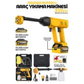Enshall Çift Bataryalı Çantalı 37.500 Mah Auhma 170W Şarjlı Bahçe Sulama Basınçlı Güçlü Araç Yıkama Makinesi