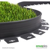 Envaplas Antrasit 1x25 m Pratik Çim Ayırıcı