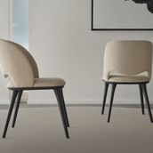 Enza Home 19501 Parma Keten Dokulu Kumaş Bej Sandalye