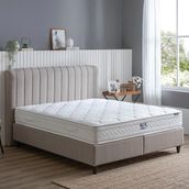 Enza Home 21601 Blue Star 140x190 cm Bej Yatak Baza Başlık