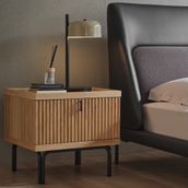 Enza Home Austin 59x54 cm Meşe Komodin