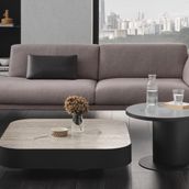 Enza Home Block 100x25 cm Gri Orta Sehpa