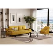 Enza Home Henna Koltuk Takımı, 70508 Yağ Yeşili, Kadife Dokulu