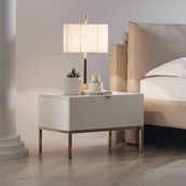 Enza Home Legato Modern Ahşap Beyaz Ahşap Beyaz Komidin