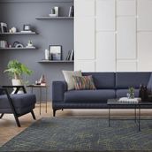 Enza Home Pavia Koltuk Takımı, Kadife Dokulu, 11802 Lacivert