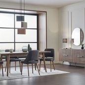 Enza Home Pavia Konsol + Sabit Yemek Masası + 4 Adet Cordell Sandalye