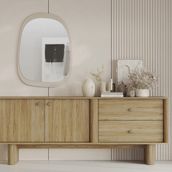 Enza Home Perge 69x94 cm Konsol-Şifonyer Aynası