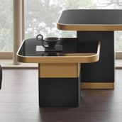 Enza Home Valio 60x42.3 cm Siyah Yan Sehpa