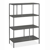 Ephesus Metal Siyah 80X120 Kitaplık