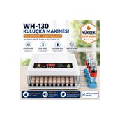Epilons WH-130 Kuluçka Makinesi 130 Yumurta Kapasiteli Tam Otomatik 12V Destekli Yedek Motor Hediyeli