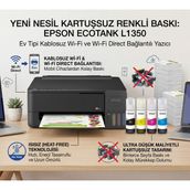 Epson EcoTank L1350 Wi-Fi Kablosuz Mürekkep Tanklı Inkjet Yazıcı