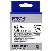 Epson Lk-4wba3 Isıyla Daralan Siyah Üzeri Beyaz 3 mm 2,5 m Etiket