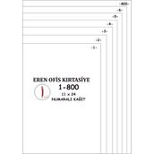Eren 1-800- 80 gr A4 Numaralı Kağıt
