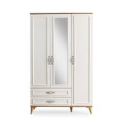 Erezoğulları Irmak 3 Kapılı 2 Çekmeceli 120x48x195 CM Gardrop
