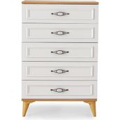 Erezoğulları Mobilya Irmak 5 Çekmeceli Şifonyer 70X46X105CM - Ceviz