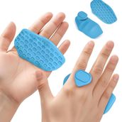 Ergonomik Fitness El Koruyucu, Avuç İçi Koruma Dambıl Fitness Ağırlık Kavrama Pedi Kondisyon, Barfiks, Mavi, Kaymaz Yüzeyli, Halter ve Ağırlık Çalışmaları için, Dayanıklı Spor Ekipmanı