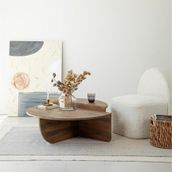 ERİZA Cool, Yeni Nesil Modern 2 Parça Orta Sehpa, Ceviz